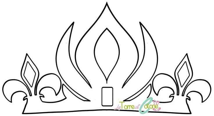 Диадема трафарет