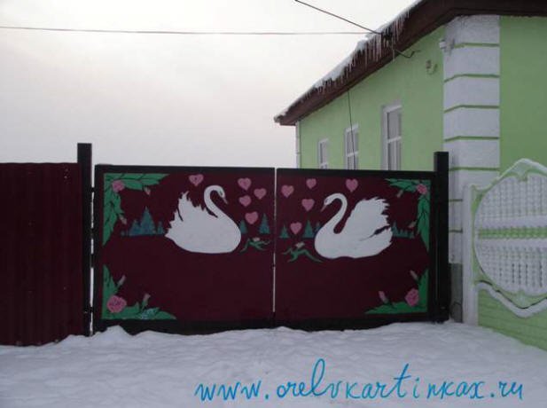 Роспись забора