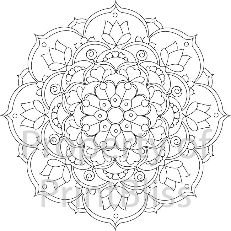 Мандала растительная