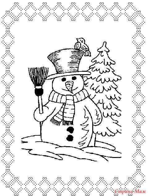 Новогодние рисунки для выжигания по дереву