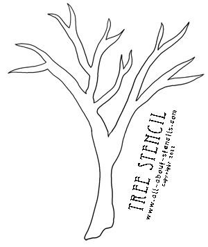 Трафарет ветки