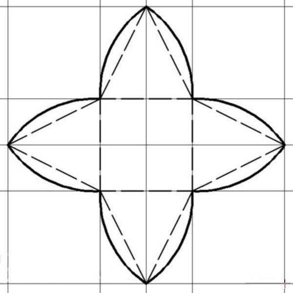 Развёртка коробочки пирамиды