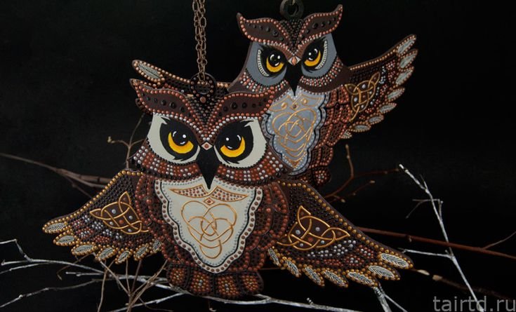 Сова в декоративном стиле