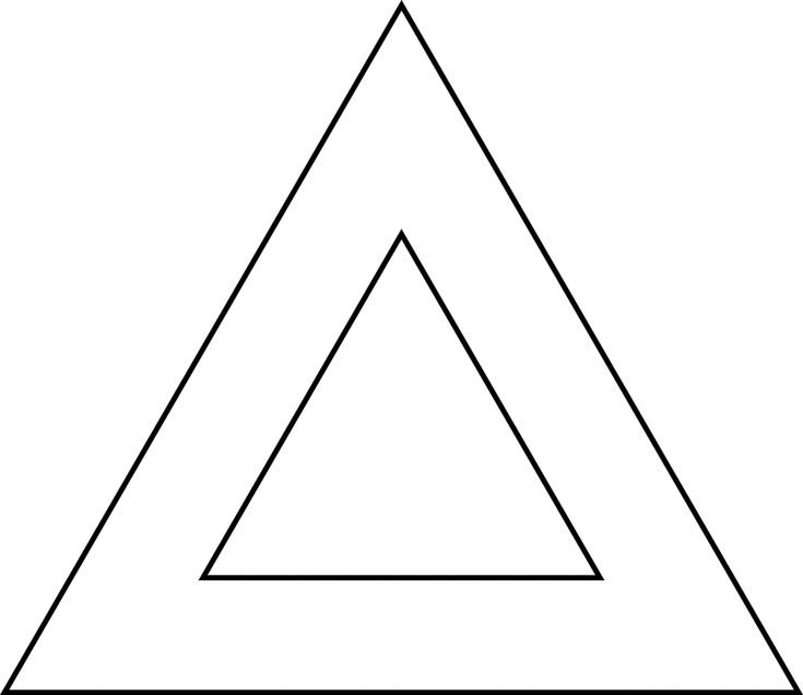 Трафарет треугольники