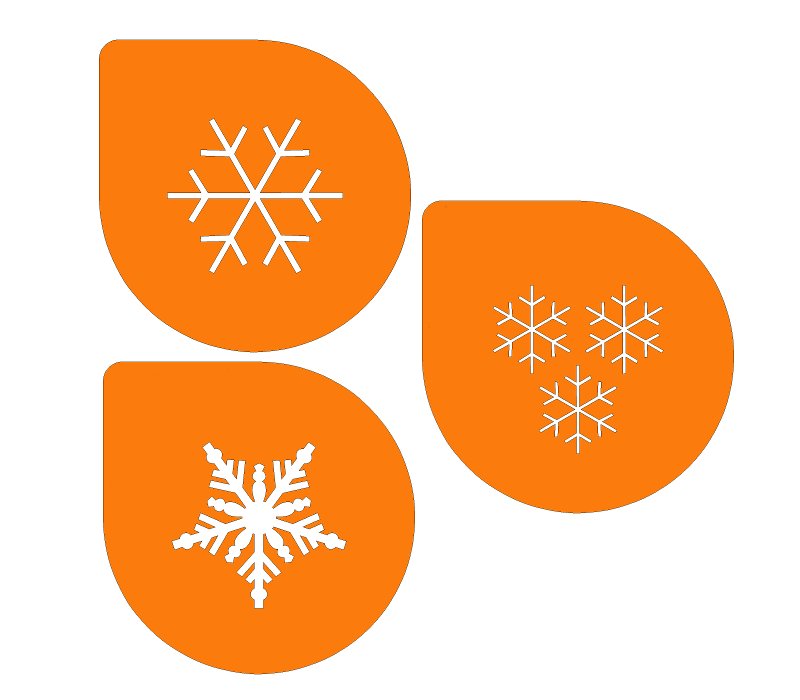 Трафареты для нового года для торта