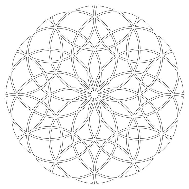 Мандала цветок жизни