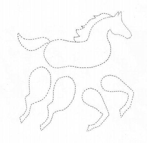 Лошадка из картона и ниток