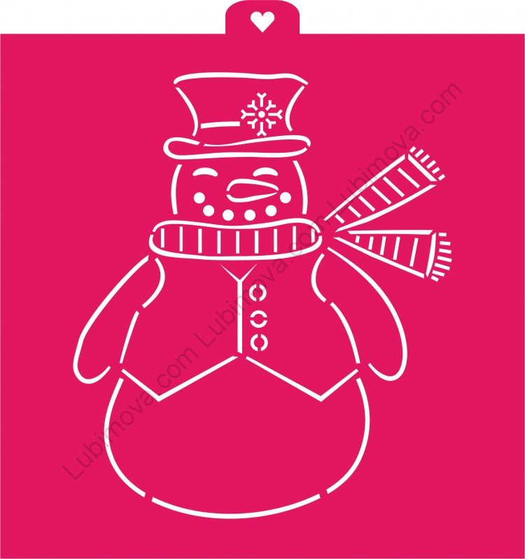 снеговик для печенья