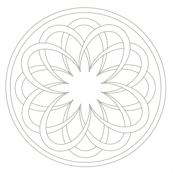 Мандала цветок