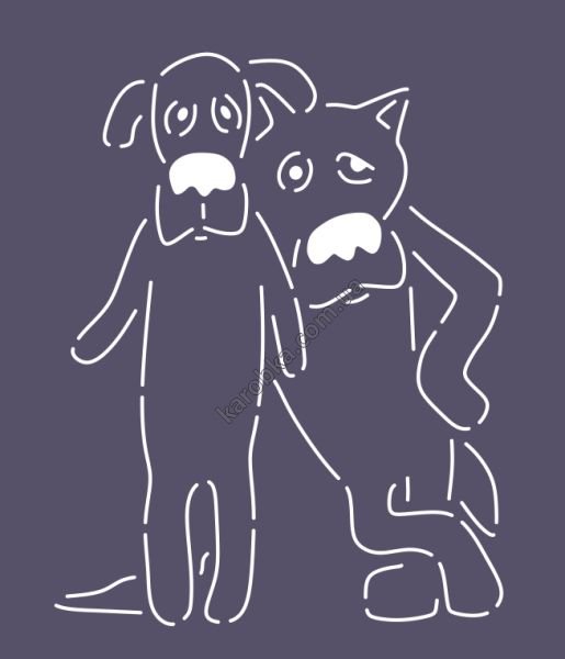 Жил был пес трафарет