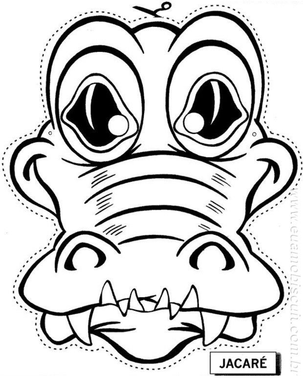 Маска раскраска для детей