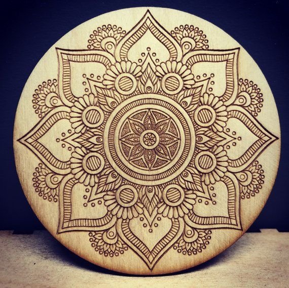 Мандала для выжигания