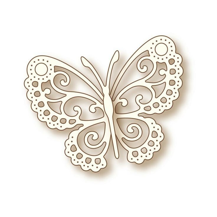 Трафарет бабочки для вырезания