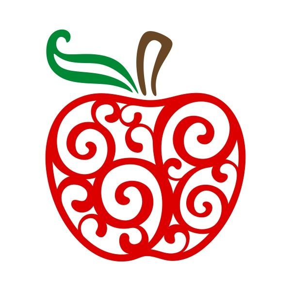 Стилизованные яблоки