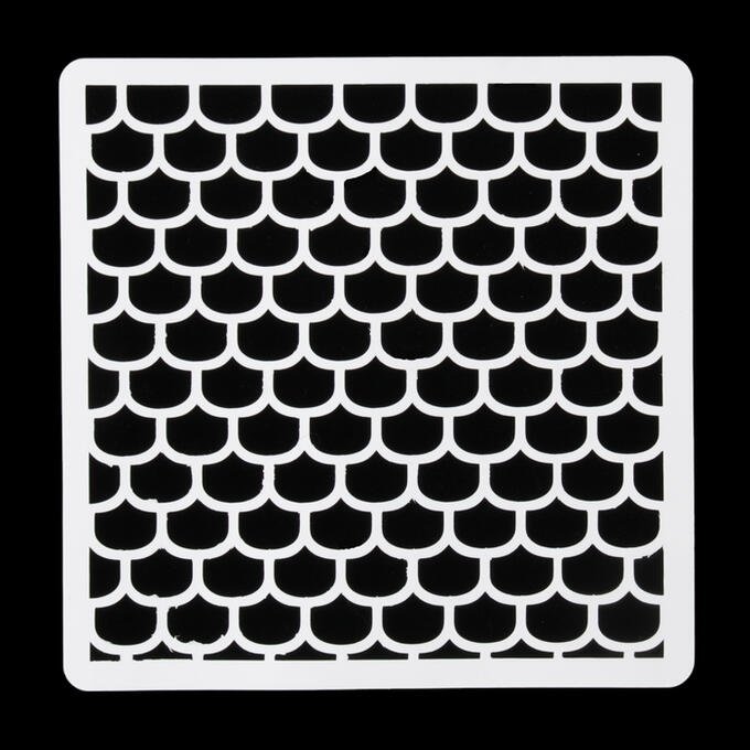 Трафарет "черепица"