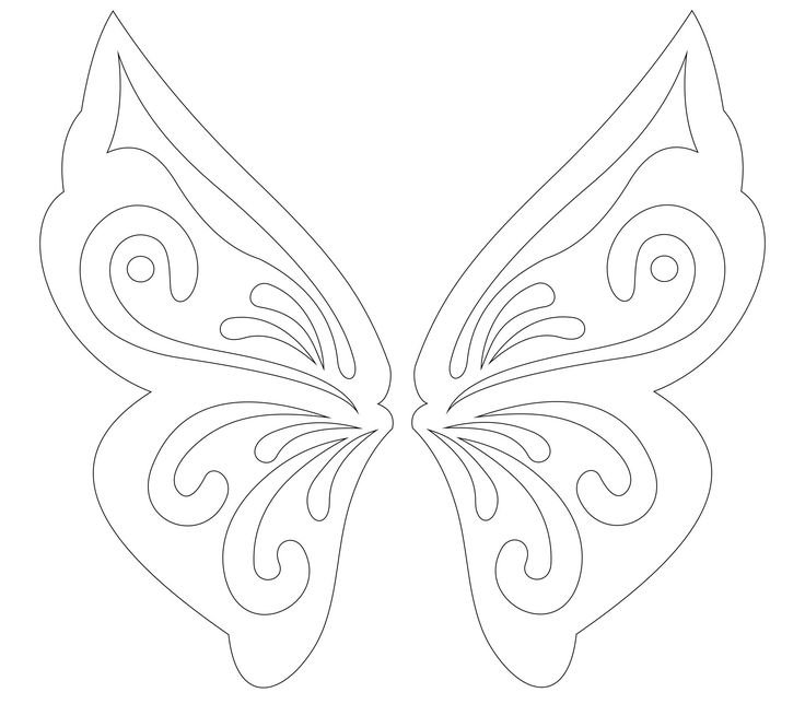Ажурные бабочки для вырезания