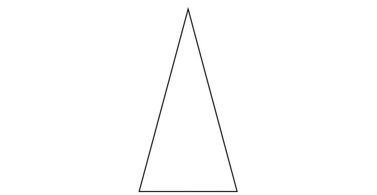 Трафарет треугольной елки