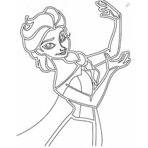 Трафарет Холодное сердце