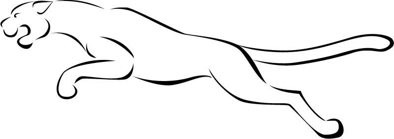 Трафарет пантеры