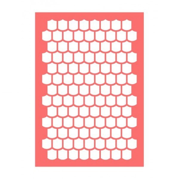 Трафарет "черепица"