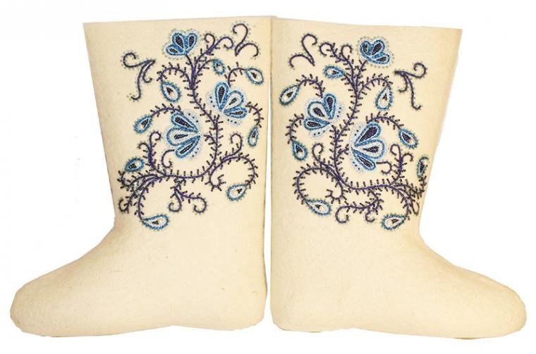 Валенки с орнаментом