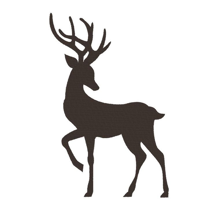 Трафарет оленя для вырезания