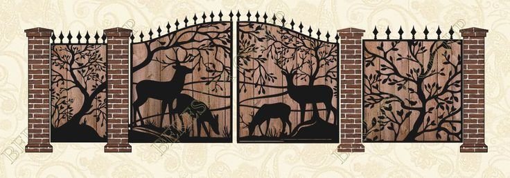 Узоры на забор