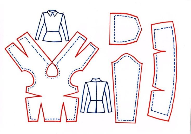 Лекало одежды для кукол