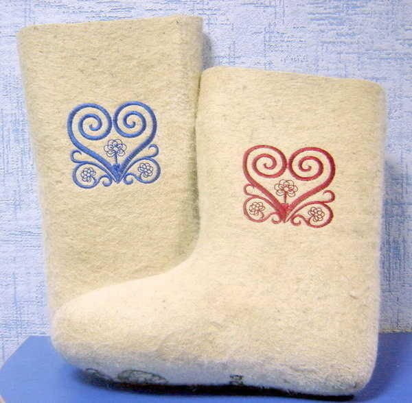 Детские валенки с рисунком