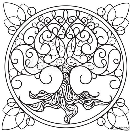 Мандала дерево жизни
