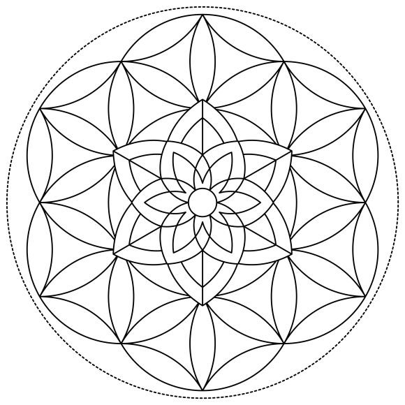 Семилучевая Мандала