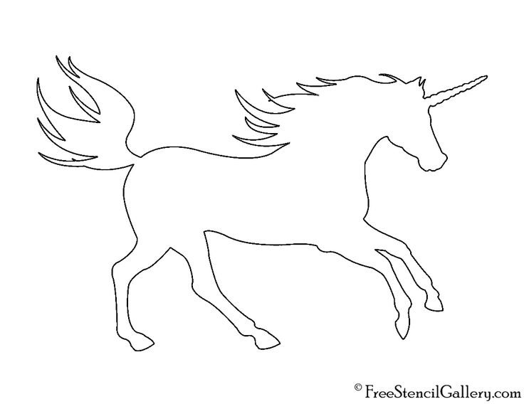 Лошадь трафарет для вырезания