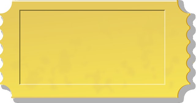 Золотой билет без надписей
