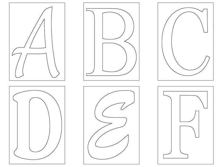 Трафарет букв