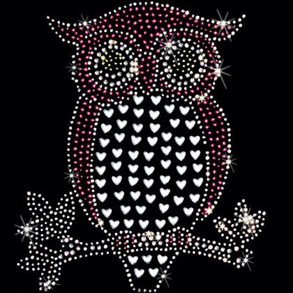 Сова стразами