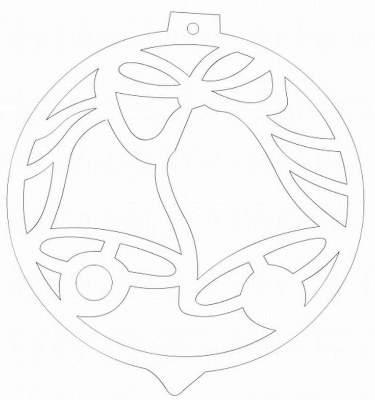 Вытынанки новогодние шары