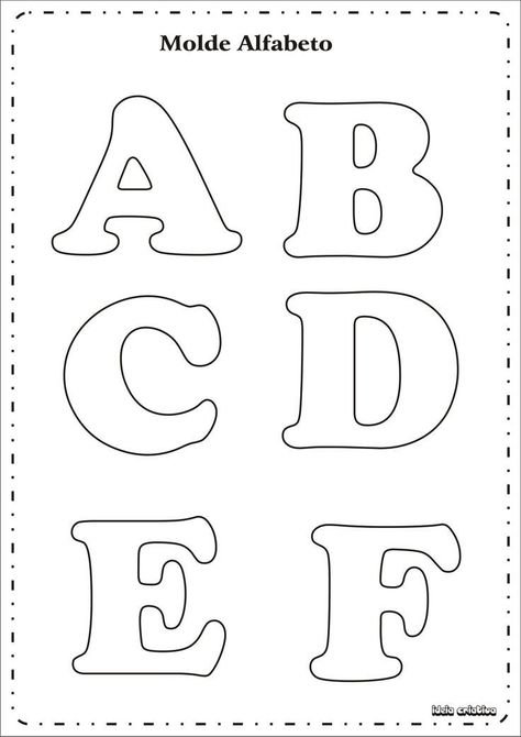 Буквы для фетра выкройка