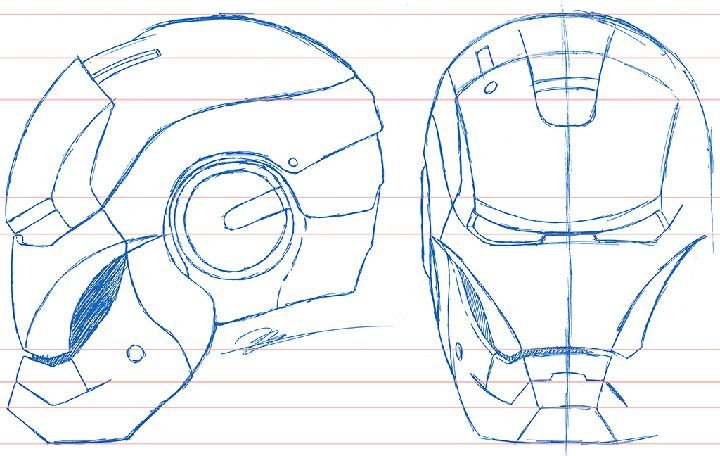 Шлем Тони Старка 3д модель