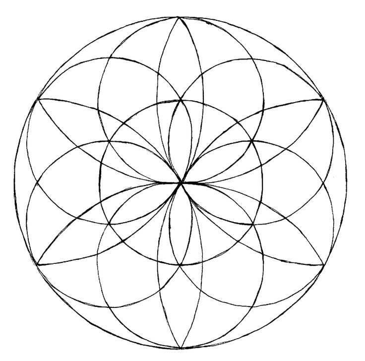 Геометрический орнамент в круге