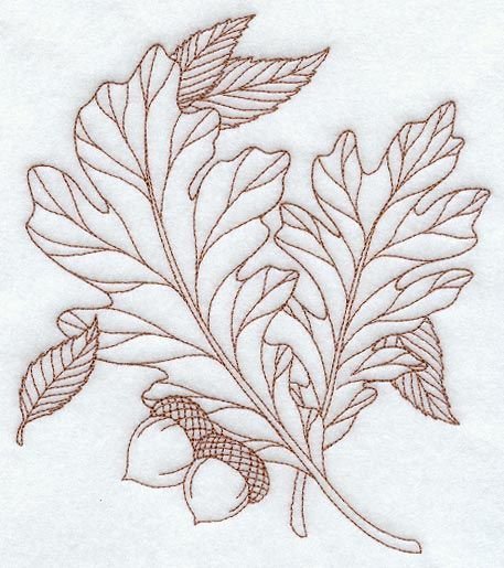 Leaf Stitch («вышивка листьев»).