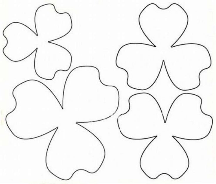 Цветы трафарет для вырезания