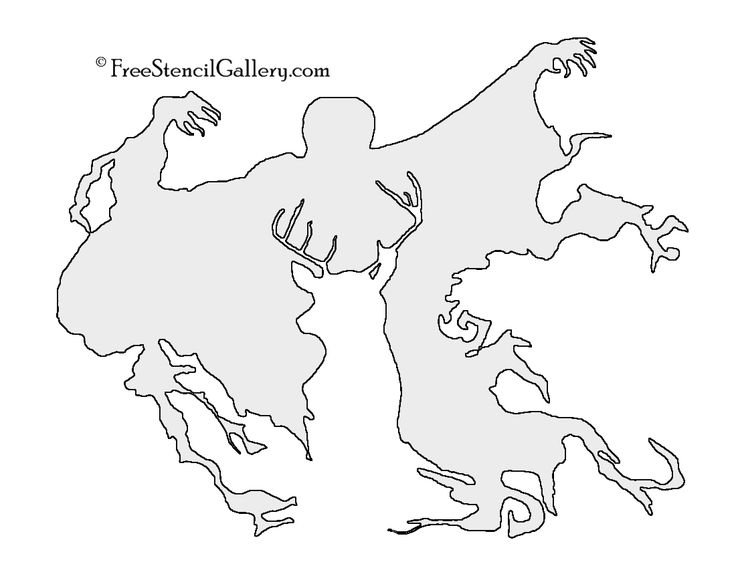 Хогвартс трафарет