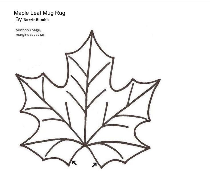 Листья клена шаблоны для вырезания