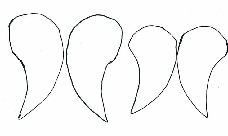 Крылья пингвина шаблон