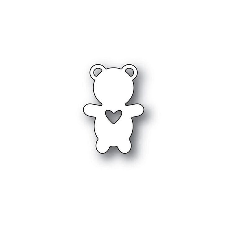 Мишка трафарет