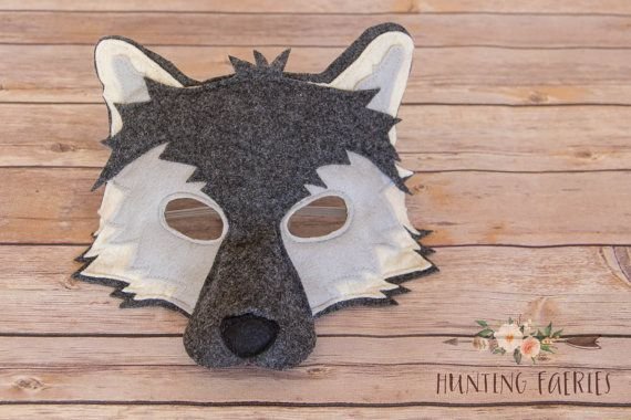 Маска волка из фетра