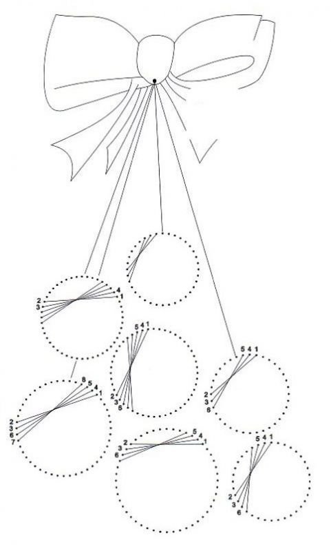 Изонить новый год схемы