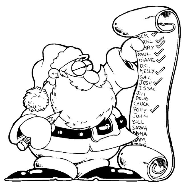 Раскраски новогодние прикольные