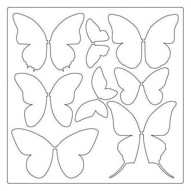 Трафареты бабочки