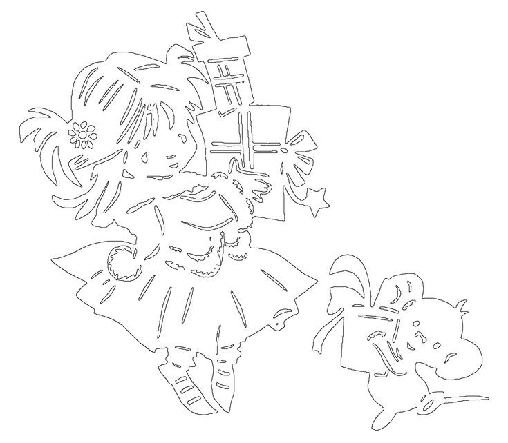 Вытынанки для дошкольников